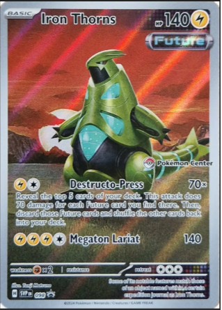 Iron Thorns - SVP 098 (Pokemon Center) -Scarlet & Violet Promo Card- SEALED