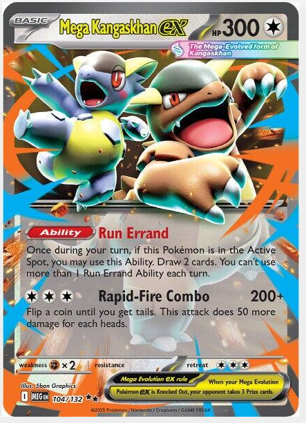 Mega Kangaskhan ex #104 Pokemon Mega Evolution
