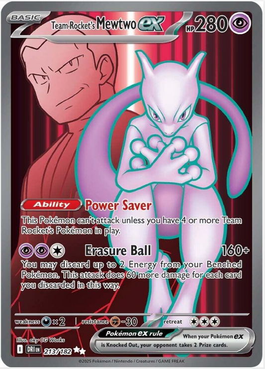 Team Rocket's Mewtwo ex #213- Destined Rivals