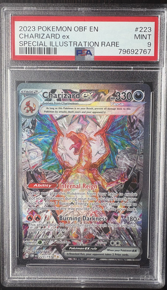 Charizard ex - 223/197 - SV03: Obsidian Flames- PSA 9
