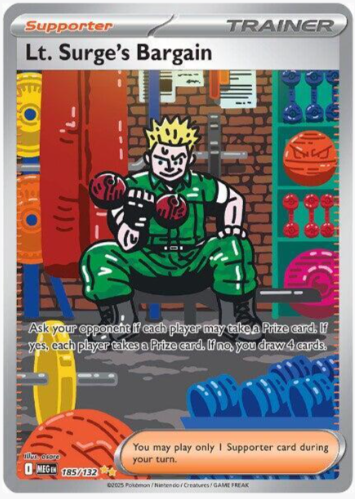 Lt. Surge's Bargain - 185/132 -Mega Evolution