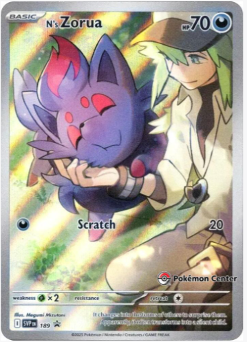 N's Zorua - SVP 189 (Pokemon Center Exclusive) -Scarlet & Violet Promo Card