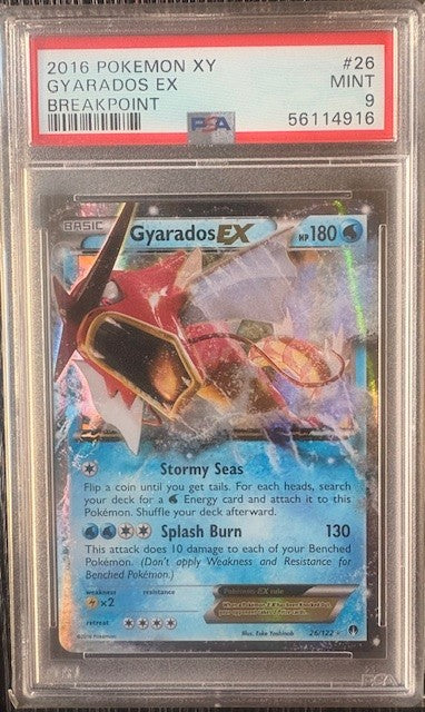 Gyarados EX #26 Pokemon BREAKpoint- PSA 9