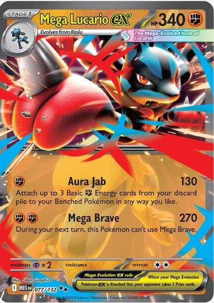 Mega Lucario ex #077-Mega evolution